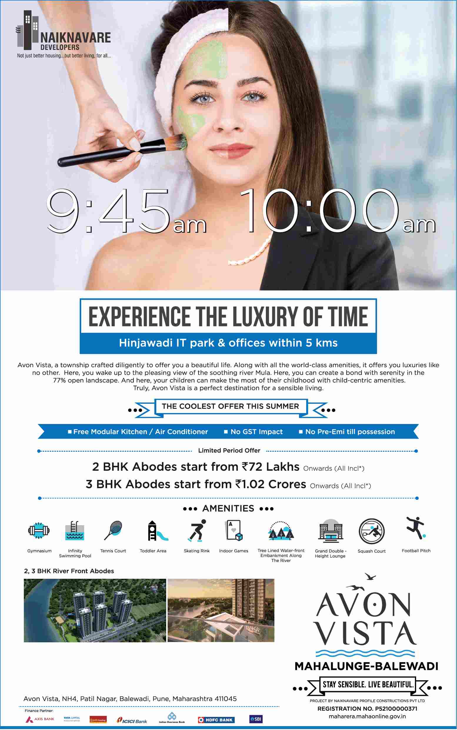 Avail the coolest offer this summer by booking home at Naiknavare Avon Vista in Pune